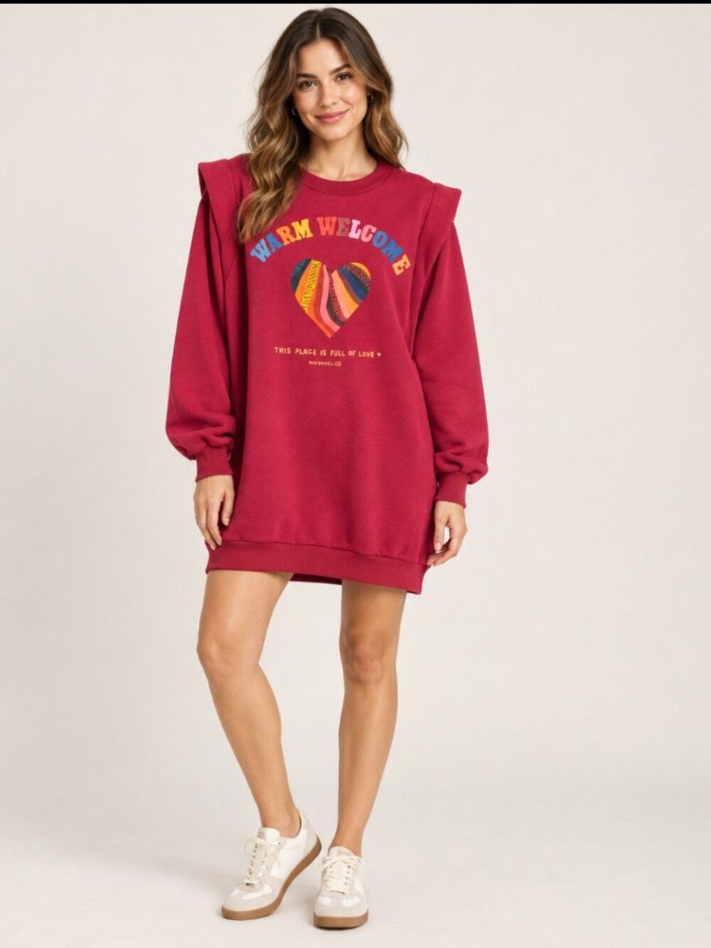 FARM Rio Warm Welcome Sweatshirt Mini Dress – Size Medium – NWT
